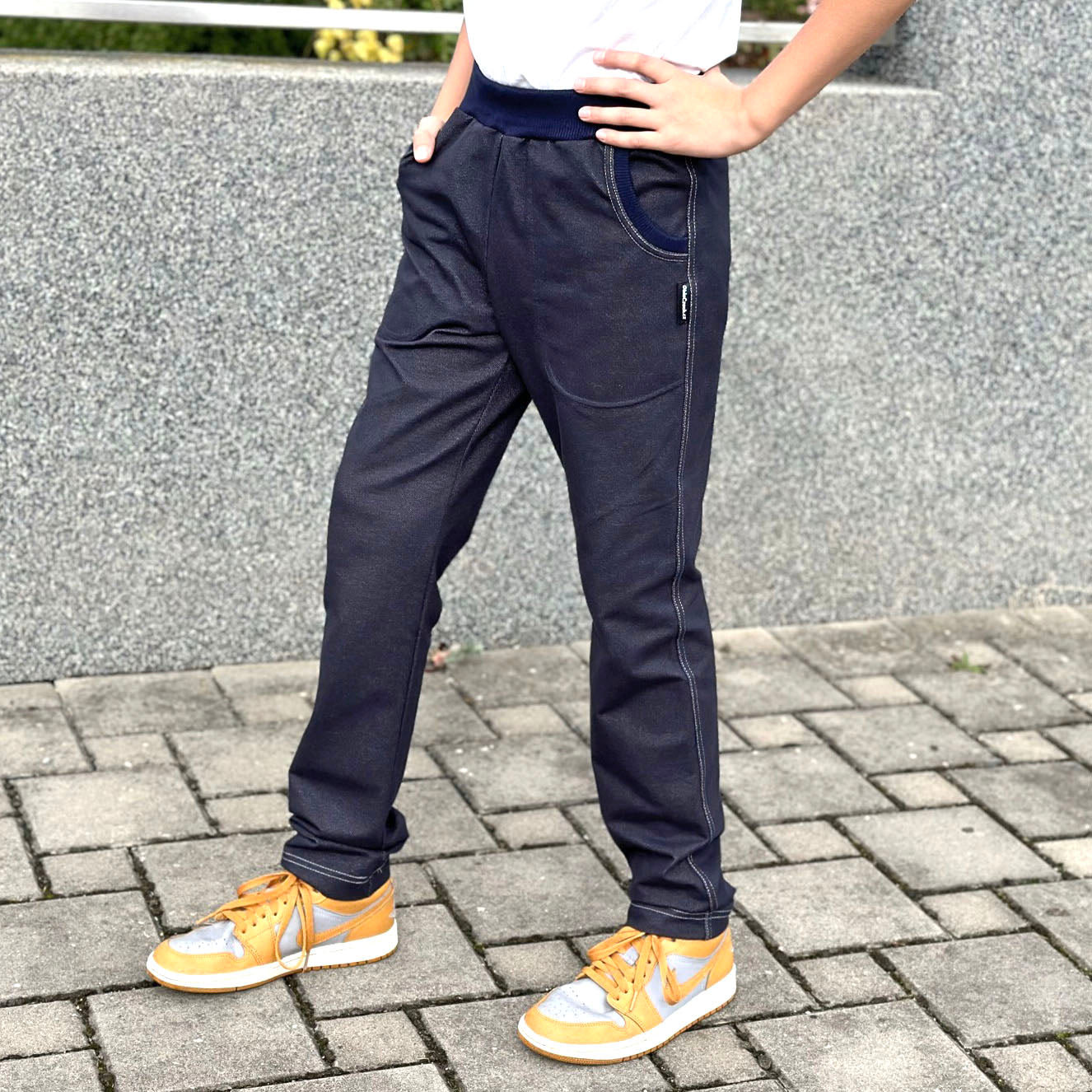 Teplákové kalhoty džínové