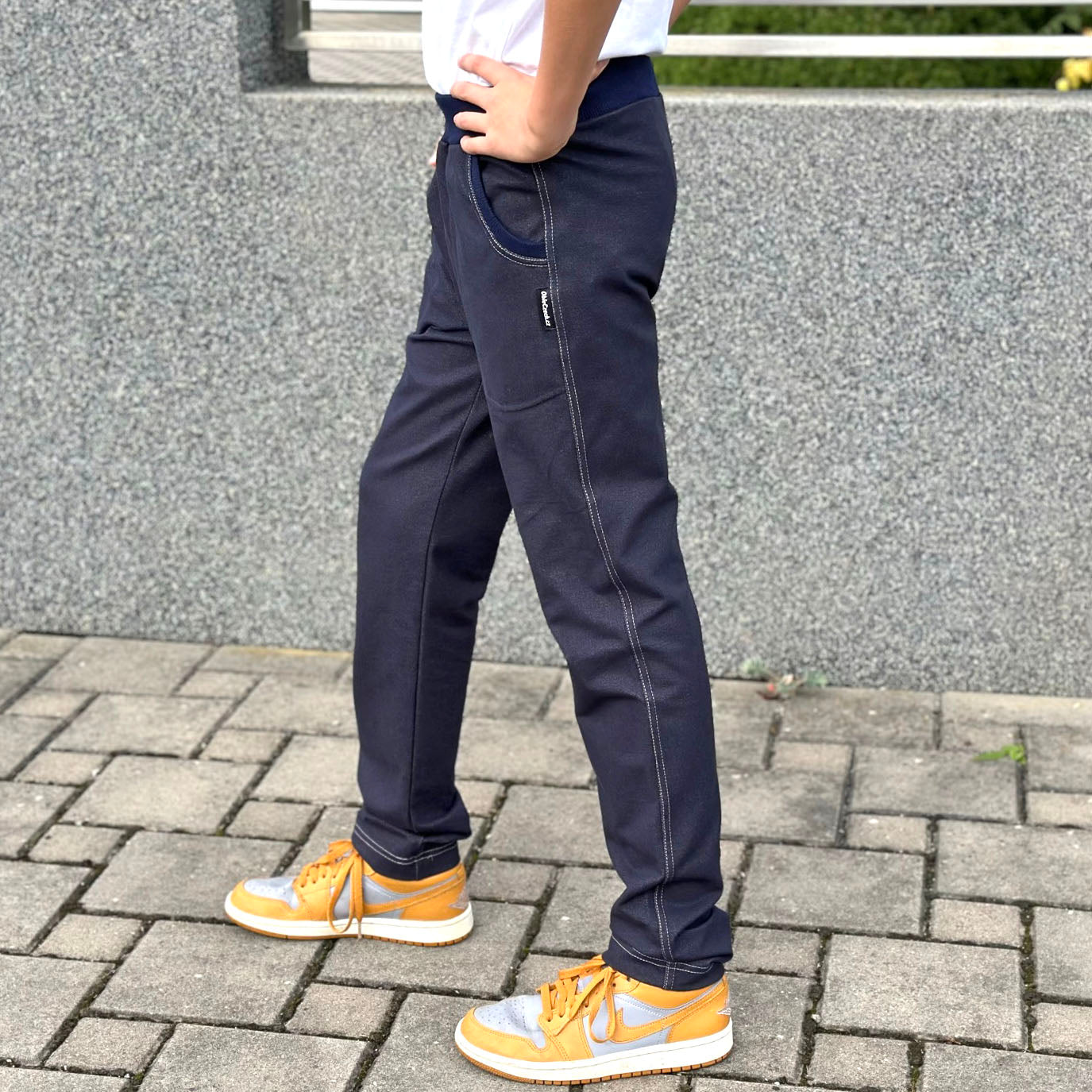 Teplákové kalhoty džínové