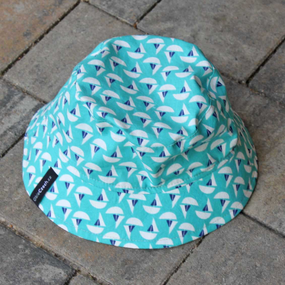 Klobouk světle tyrkysový lodičky