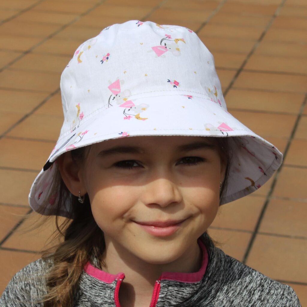 Klobouk bílý myška princezna