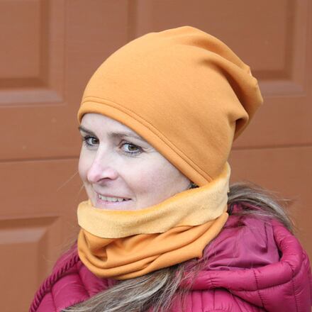 Zimní čepice hořčicová (warmkeeper)