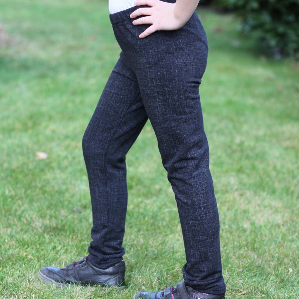 Legínové tepláky (spodky) černé denim