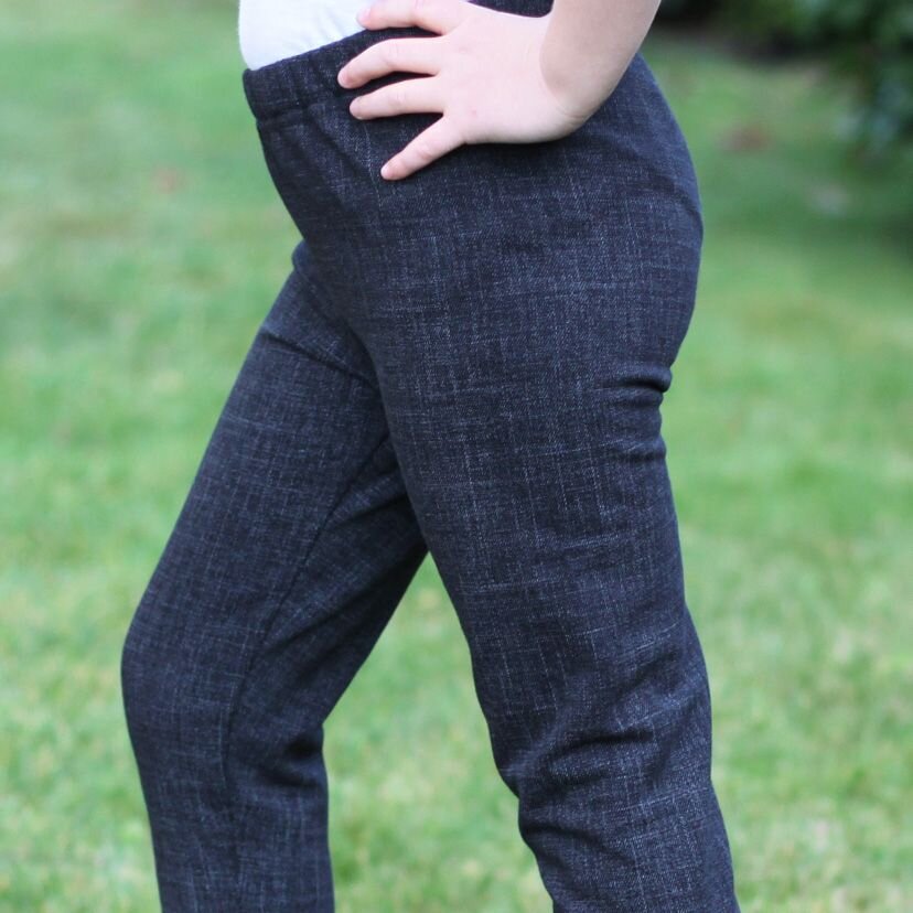 Legínové tepláky (spodky) černé denim