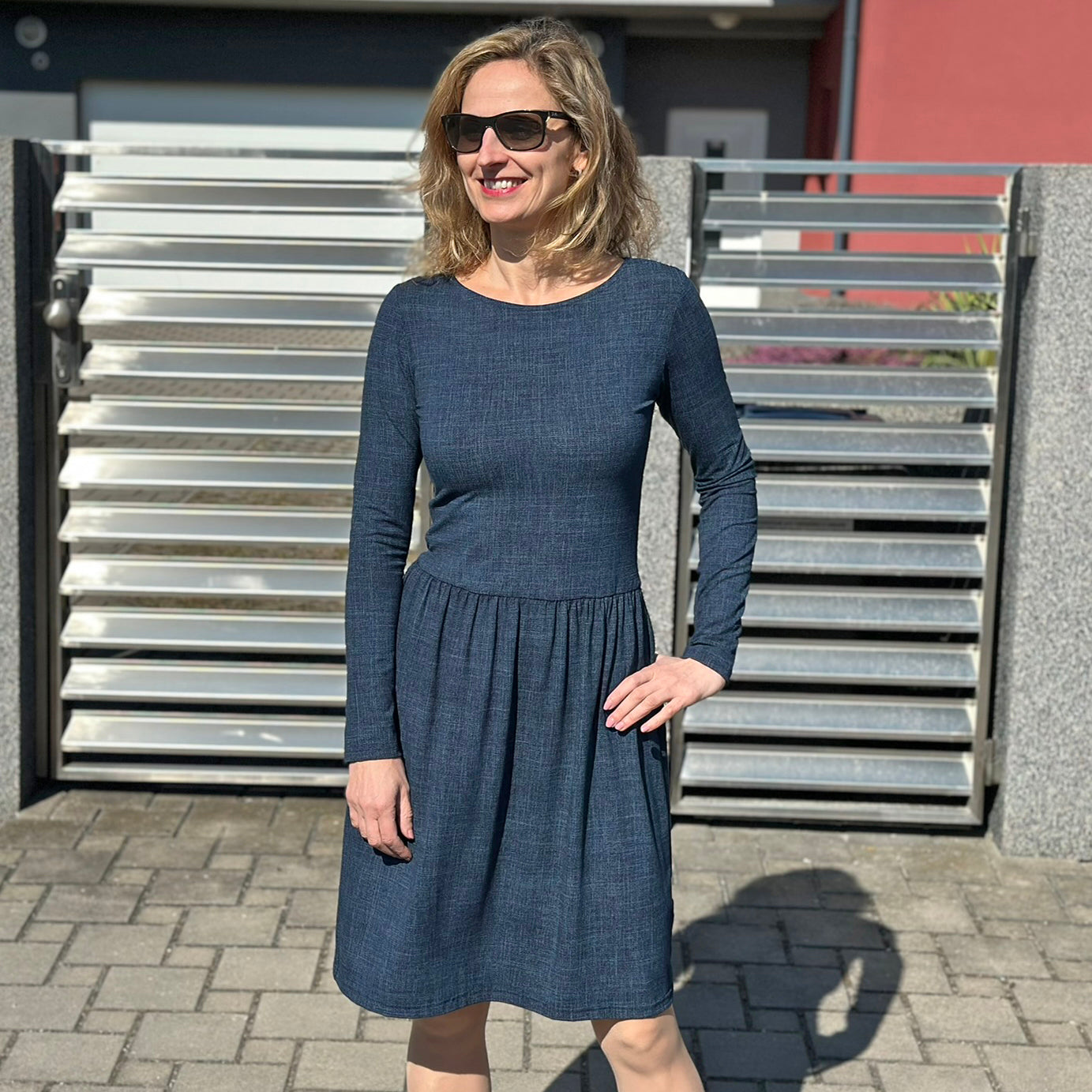 Šaty Tiffany tmavě modré denim