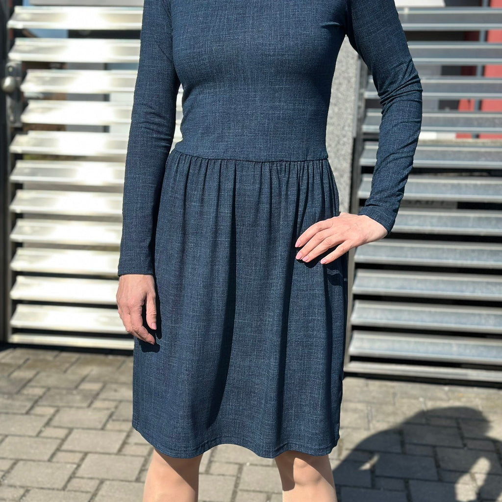 Šaty Tiffany tmavě modré denim