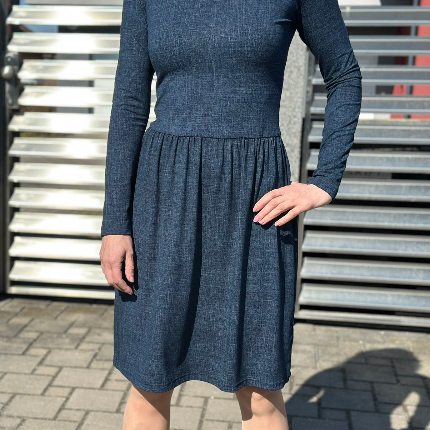 Šaty Tiffany tmavě modré denim