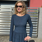 Šaty Tiffany tmavě modré denim