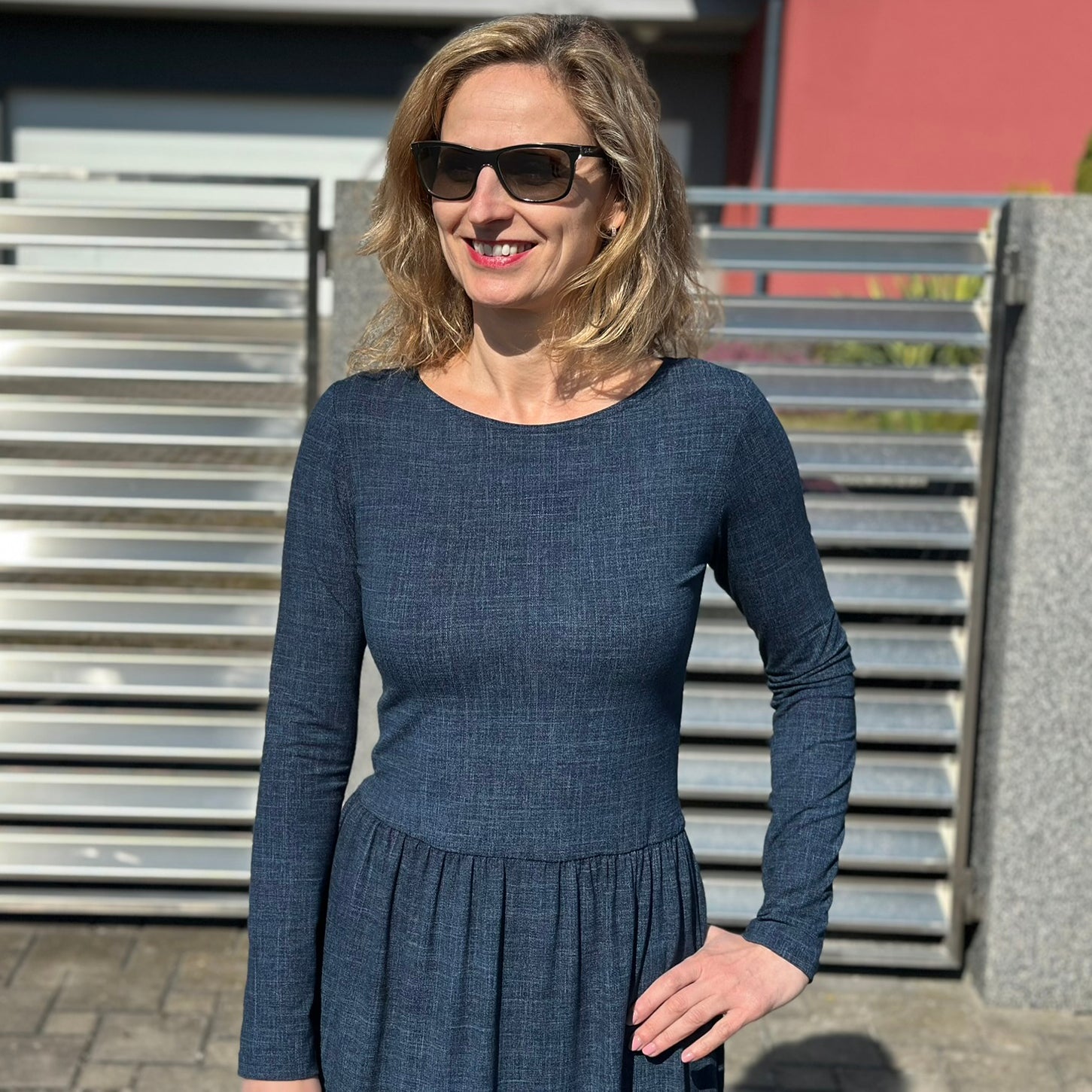Šaty Tiffany tmavě modré denim
