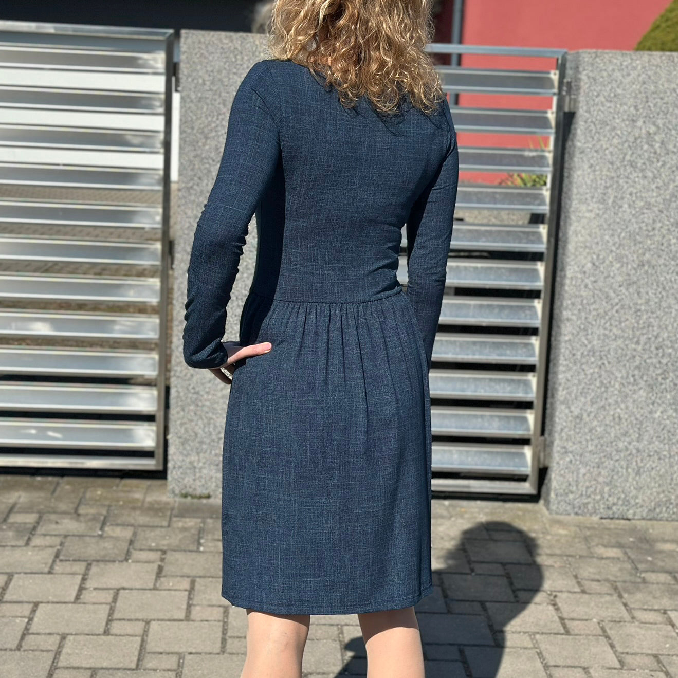 Šaty Tiffany tmavě modré denim