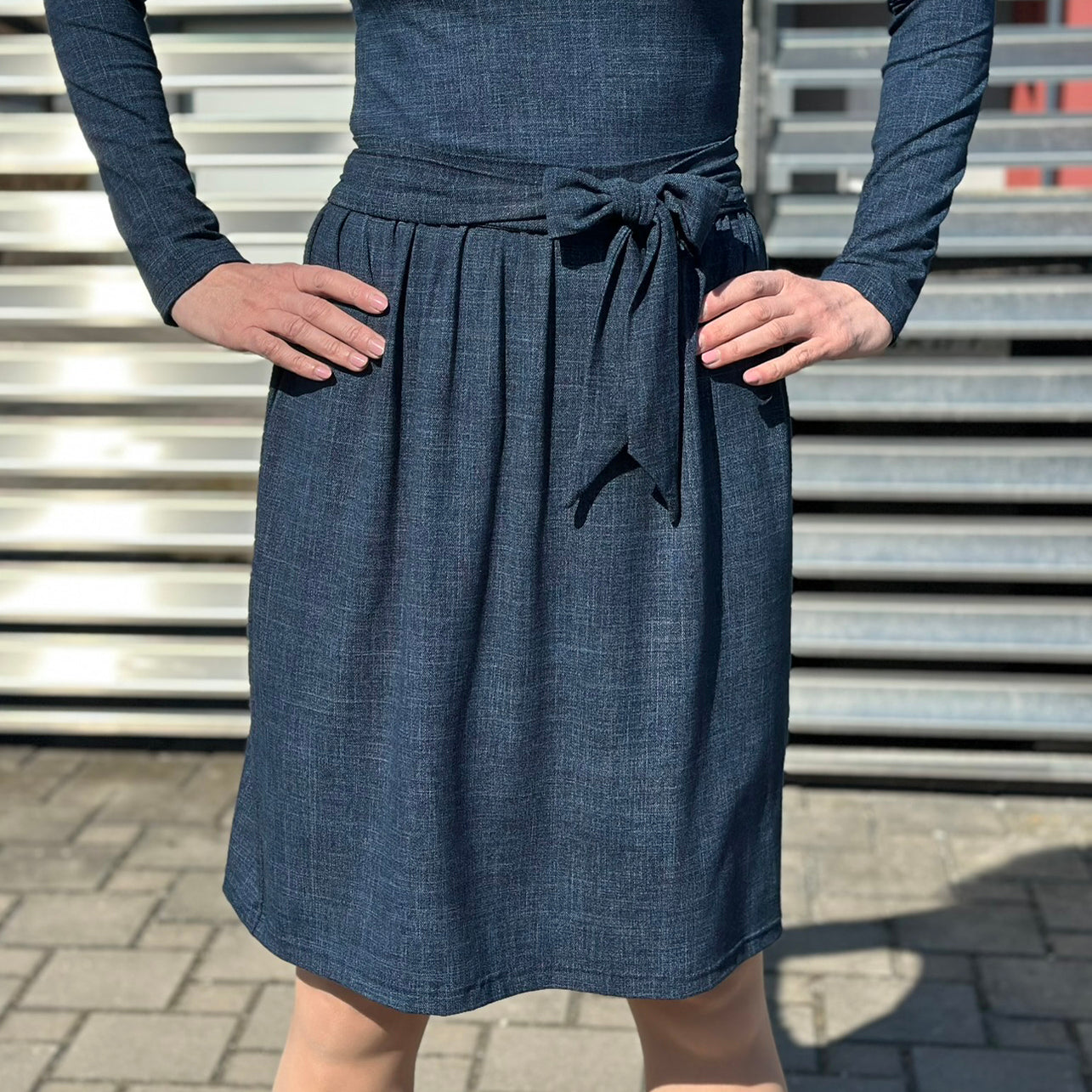 Šaty Tiffany tmavě modré denim