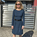 Šaty Tiffany tmavě modré denim