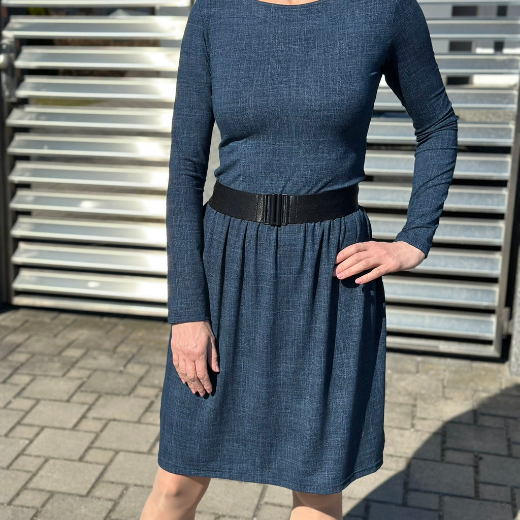 Šaty Tiffany tmavě modré denim