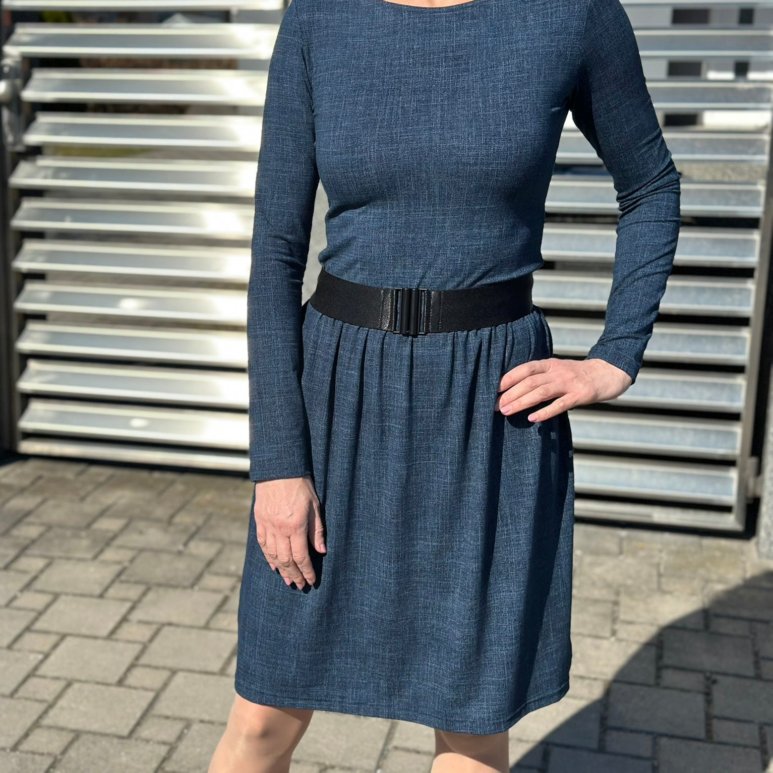Šaty Tiffany tmavě modré denim