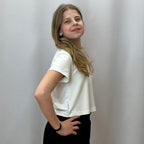 Crop top pro dívky jednobarevný