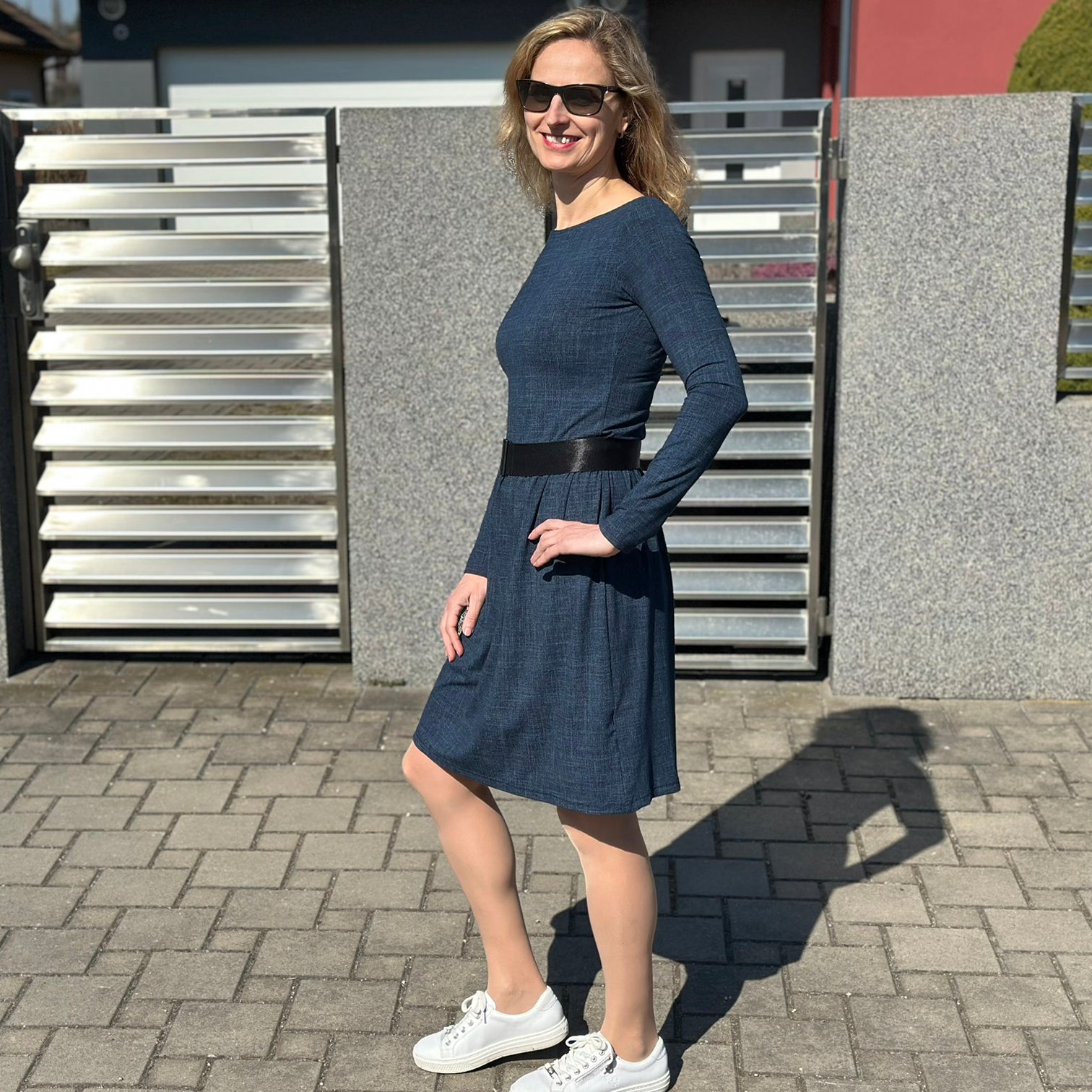 Šaty Tiffany tmavě modré denim