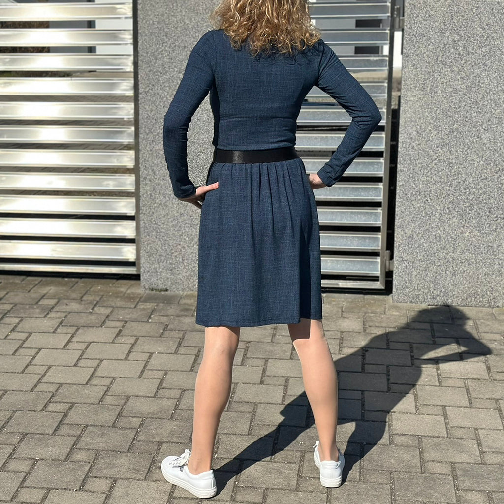 Šaty Tiffany tmavě modré denim