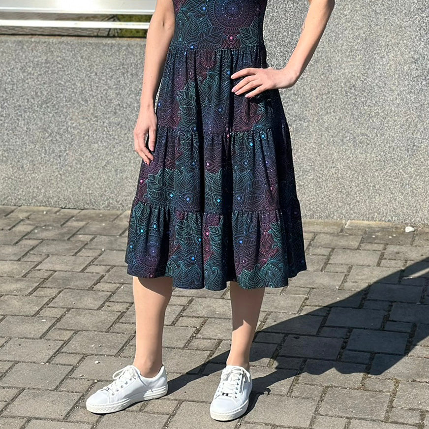 Šaty Tiffany černé mandaly