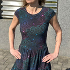 Šaty Tiffany černé mandaly