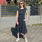 Šaty Tiffany černé mandaly