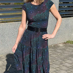 Šaty Tiffany černé mandaly