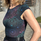 Šaty Tiffany černé mandaly