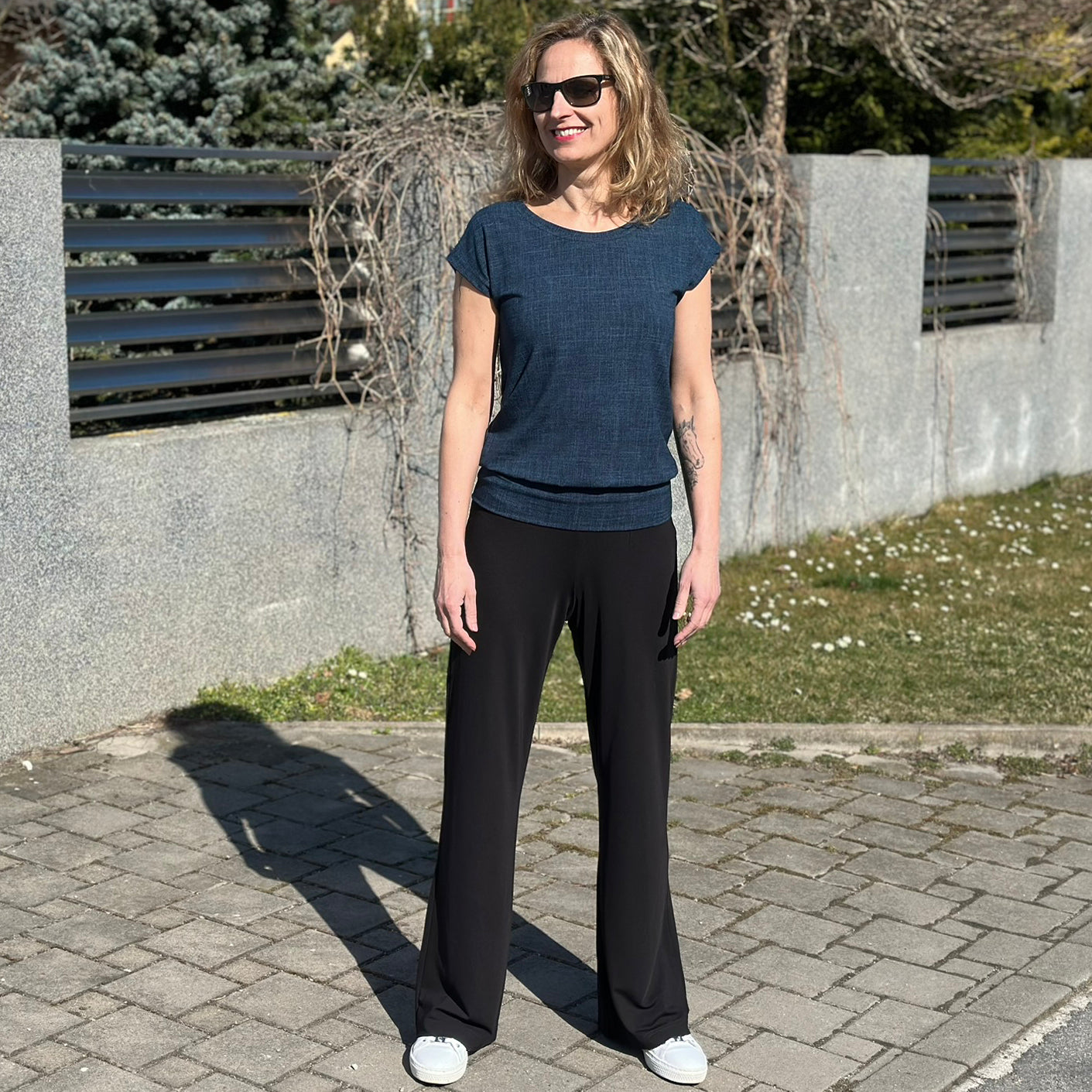 Tričko Easy tmavě modré denim