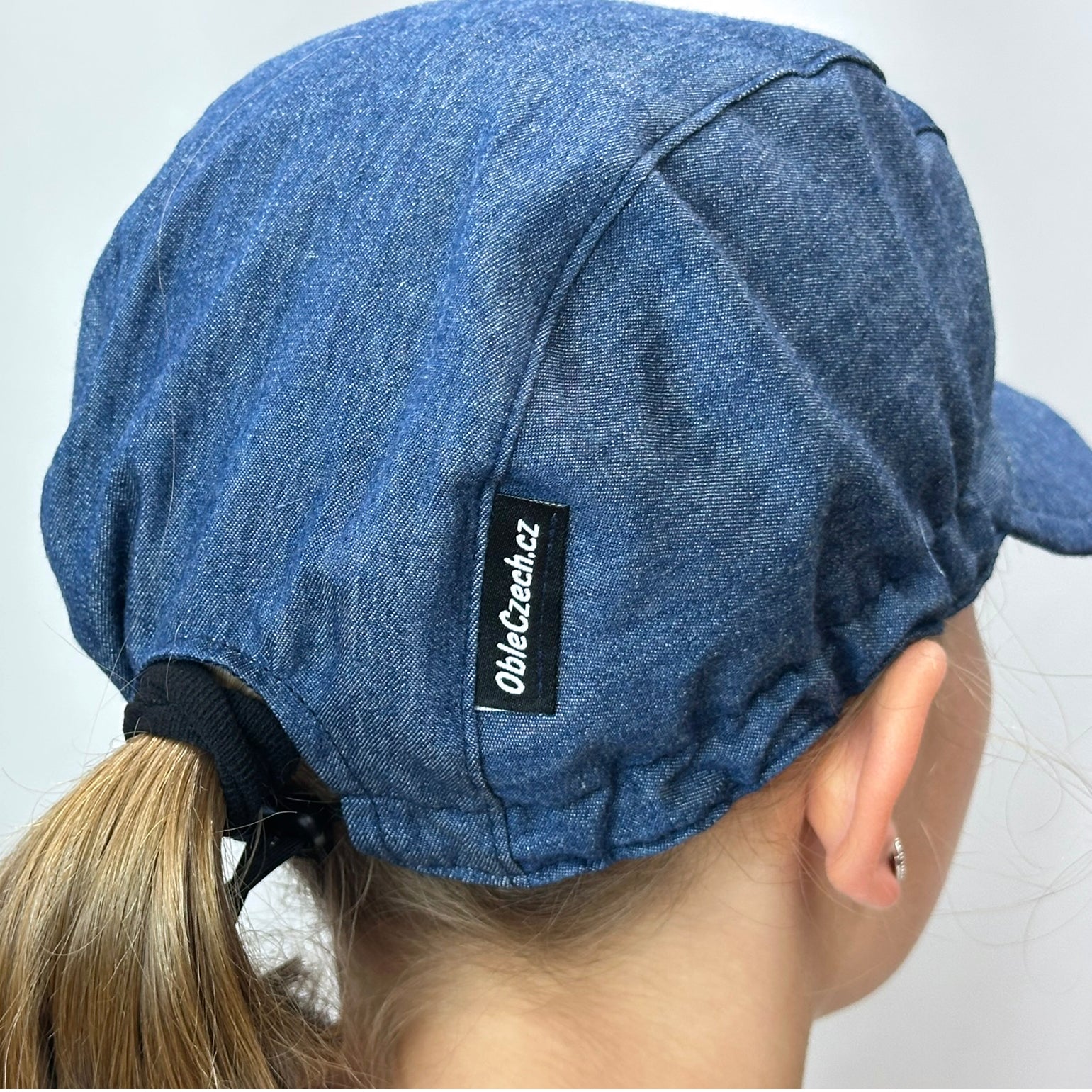 Letní kšiltovka denim