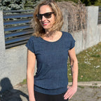 Tričko Easy tmavě modré denim