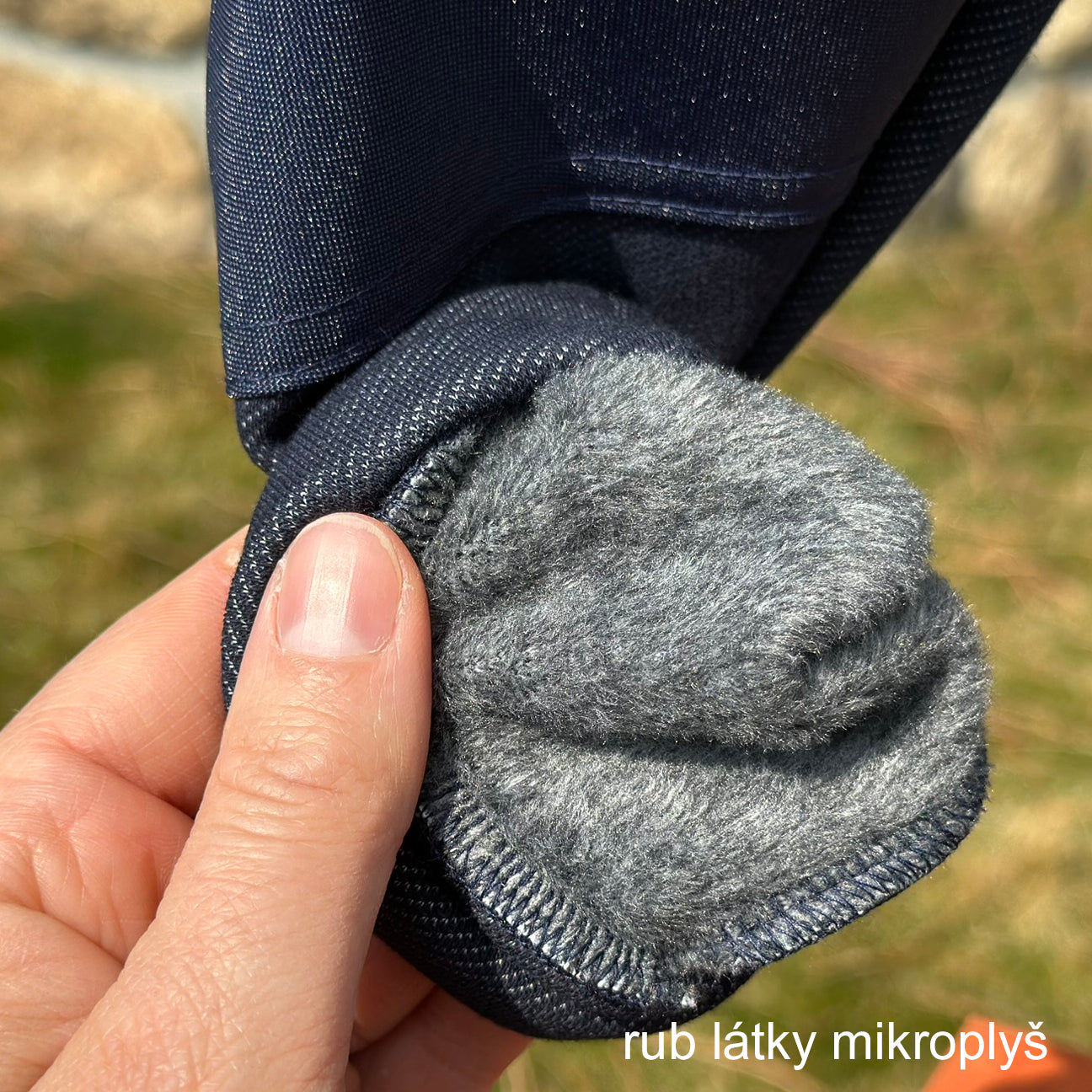 Tepláky zimní warmkeeper tmavě modré denim
