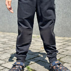 Tepláky černé denim