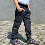 Tepláky černé denim