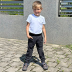 Tepláky černé denim