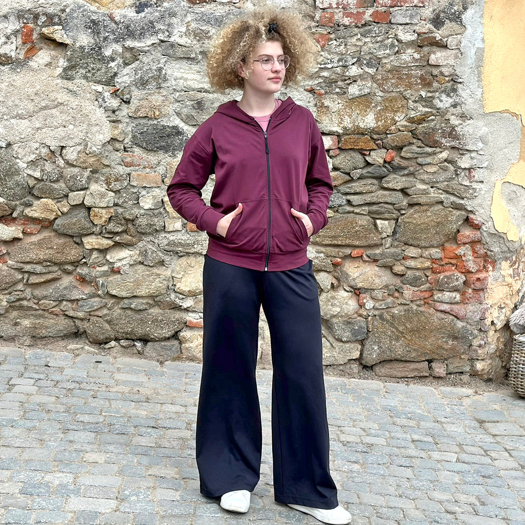 Dámské široké kalhoty FIT černé