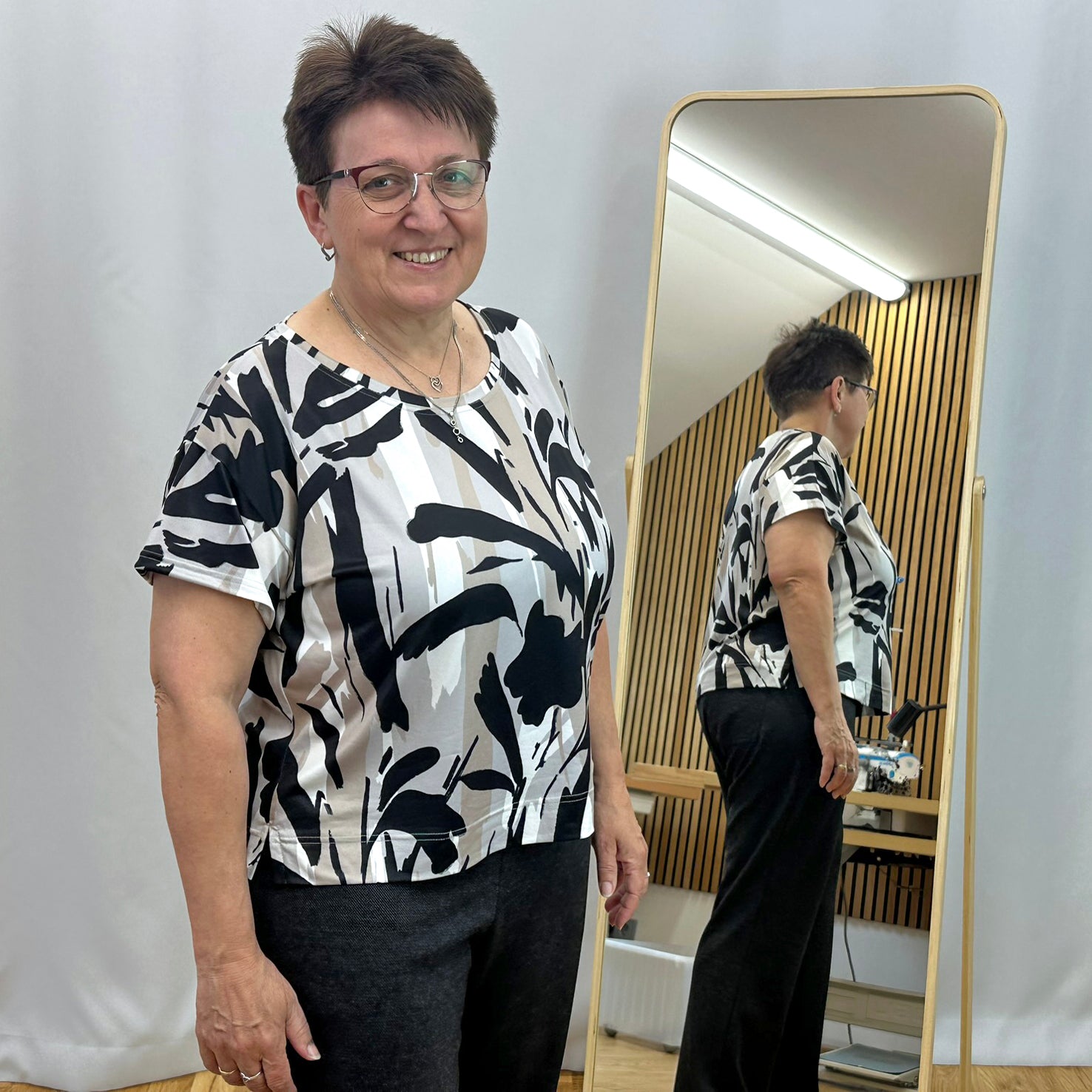 Dámské letní tričko vzorované