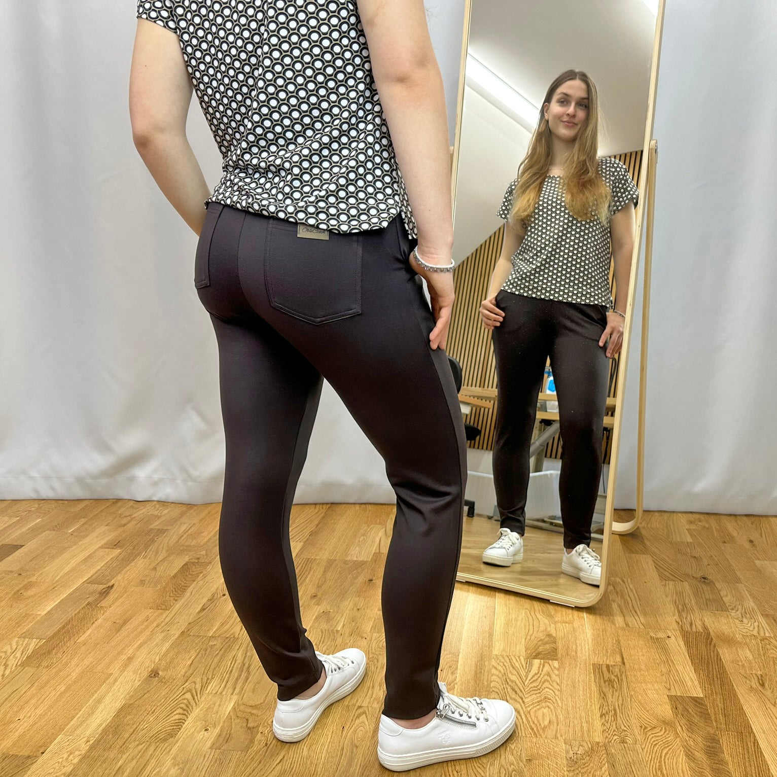 Kalhoty dámské hnědé délka na přání