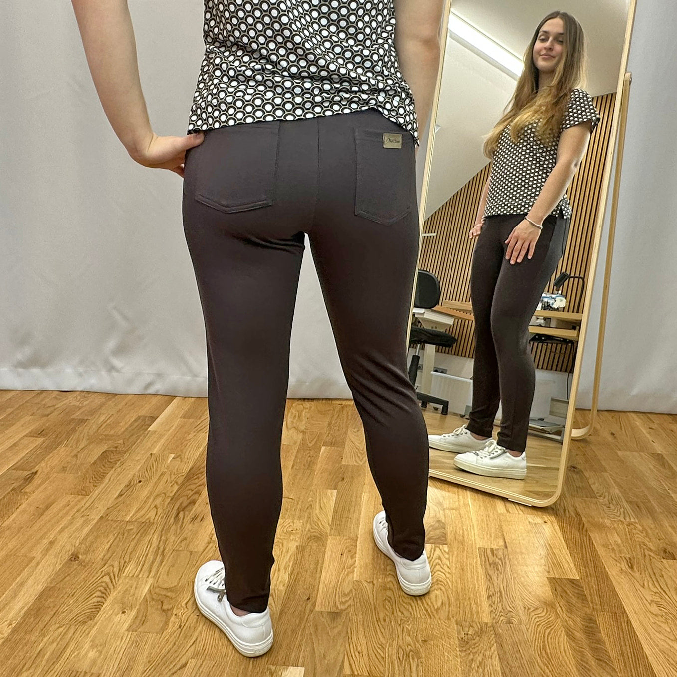 Dámské legínové kalhoty jednobarevné