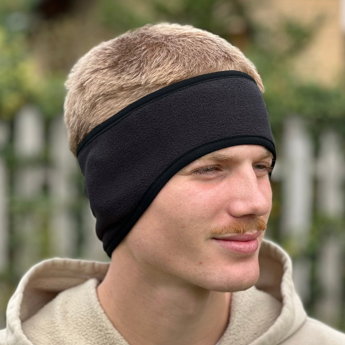 Čelenka fleece, černá