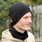 Jarní/podzimní čepice černá