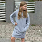 Mikinové šaty Daniela světle šedý melír