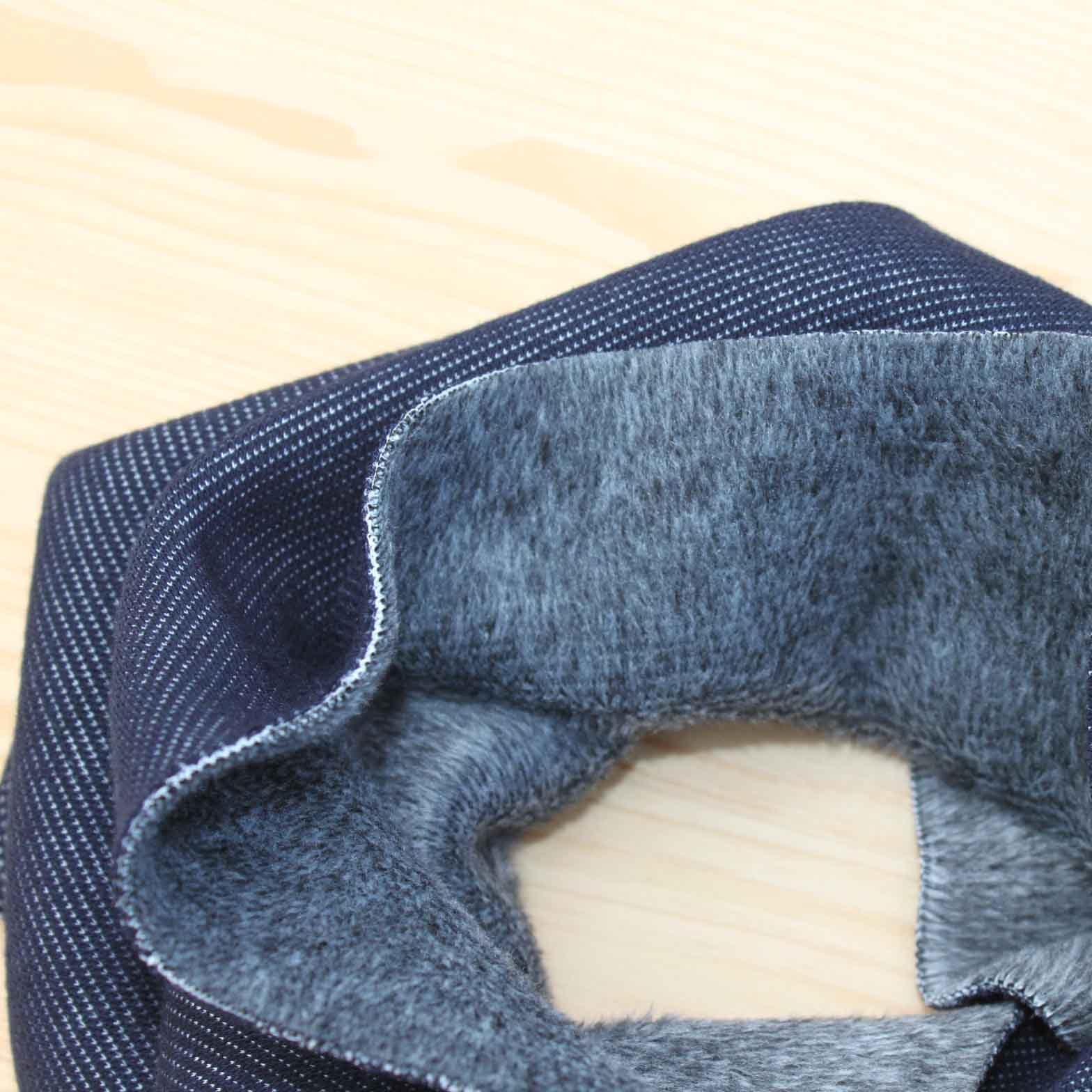 Zimní nákrčník tmavě modrý denim