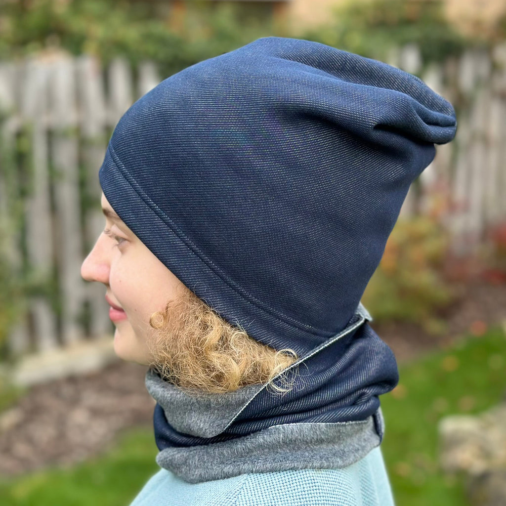 Zimní čepice tmavě modrá denim (warmkeeper)