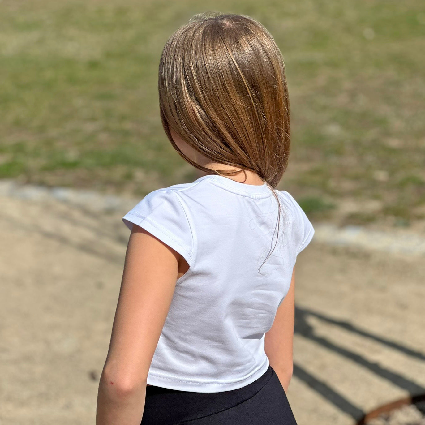 Crop top bílý