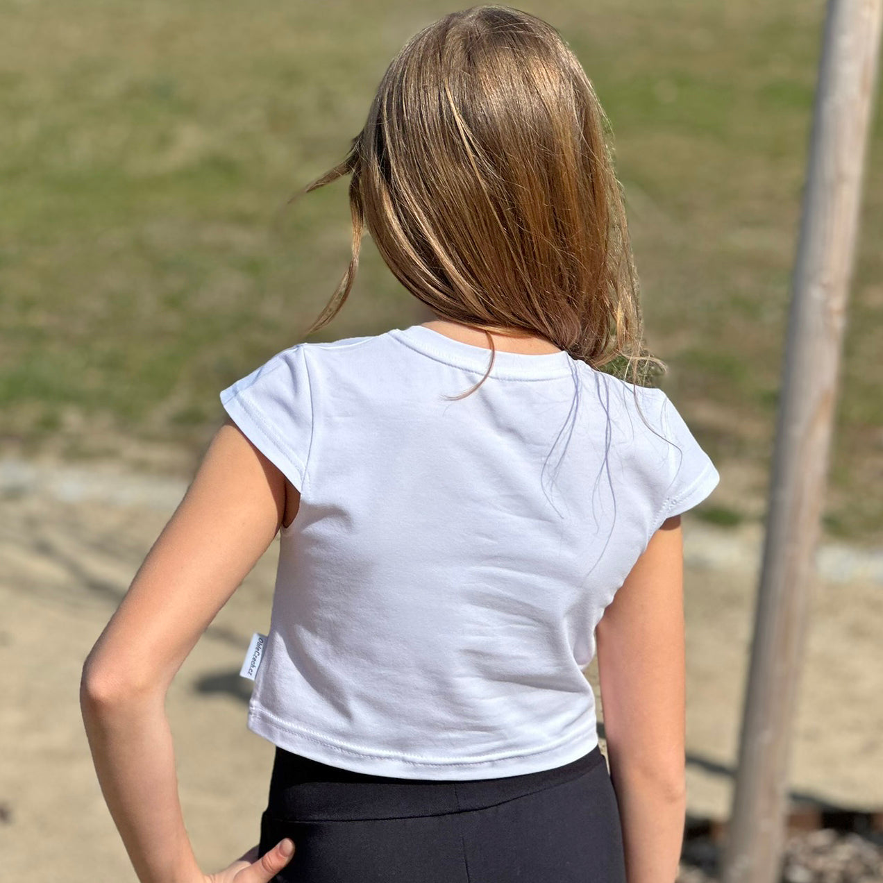 Crop top bílý