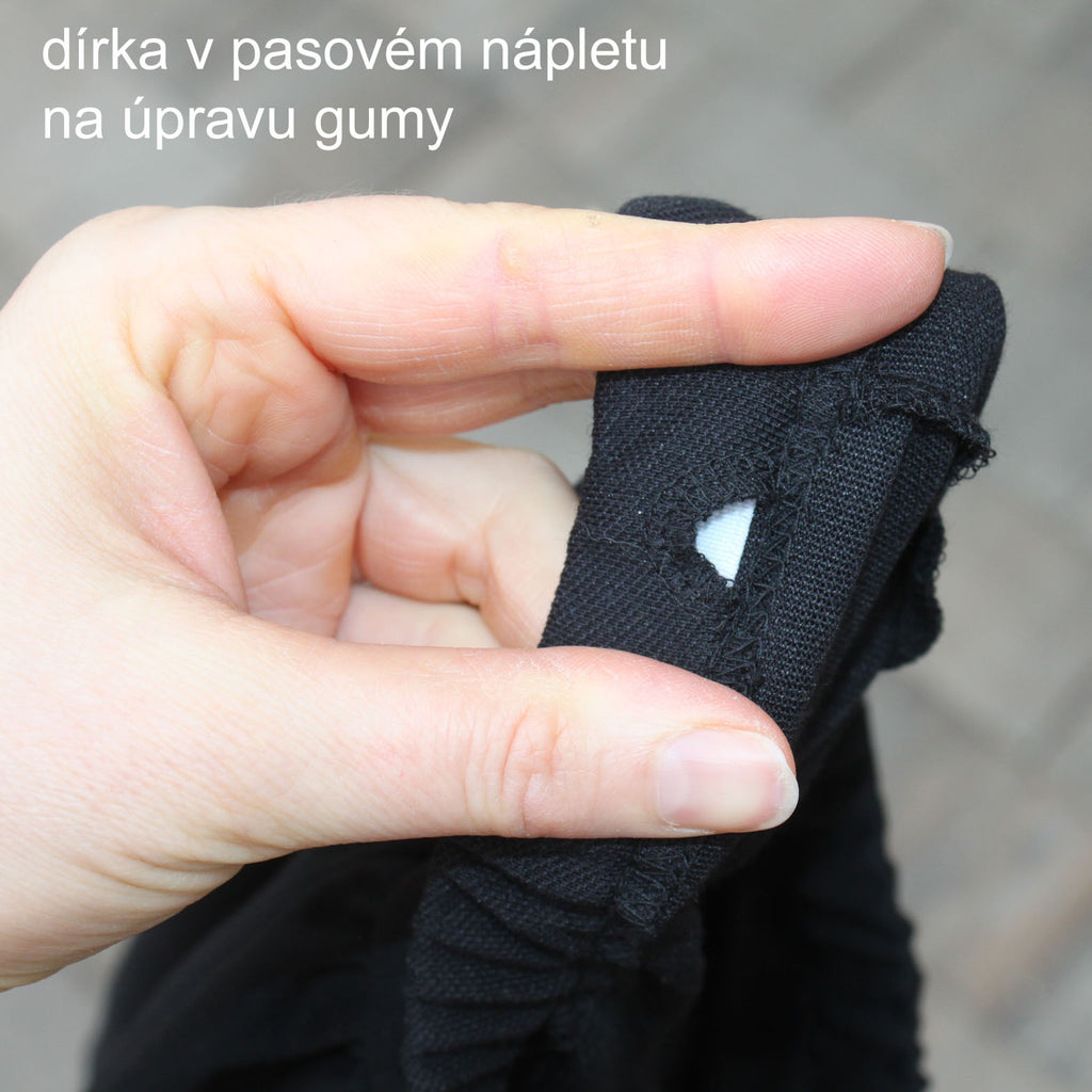 Sukně s kanýrem černá
