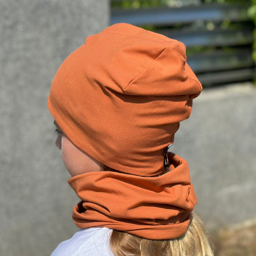 Jarní/podzimní čepice skořicová Ben