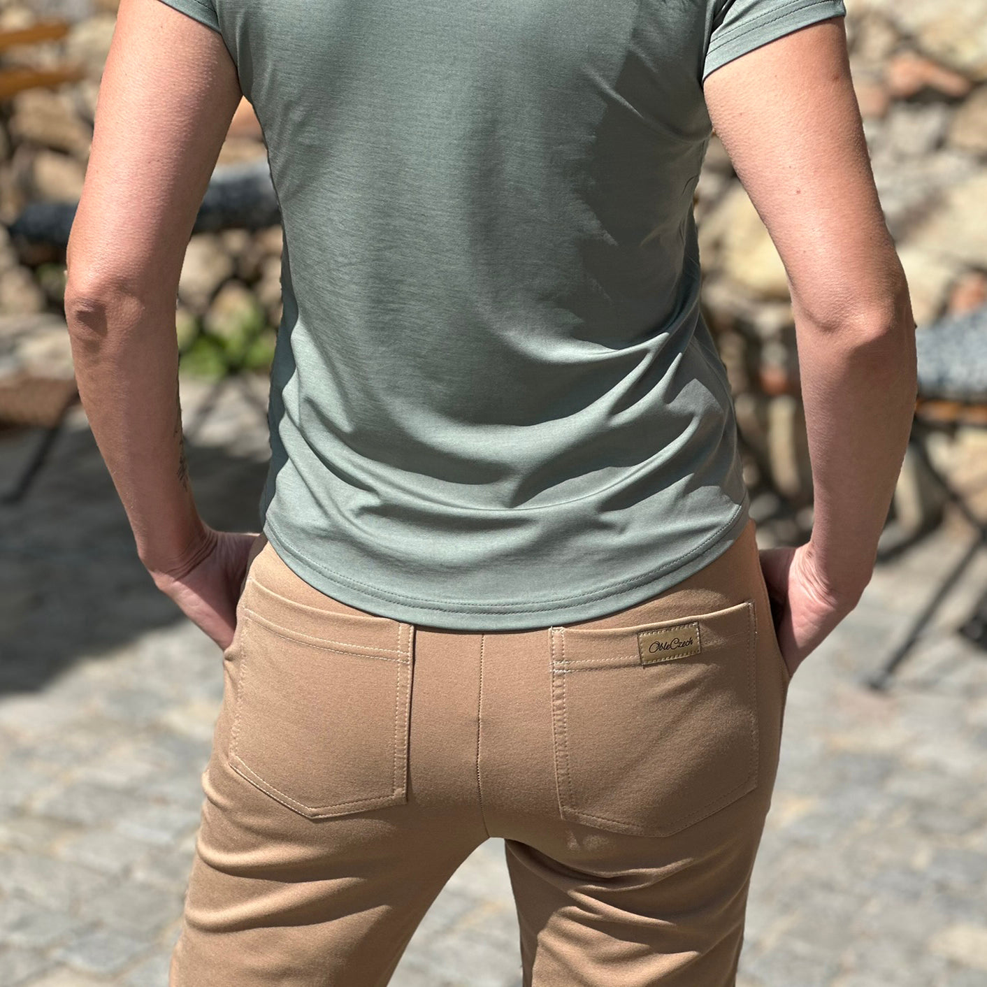 Tričko Zoe dusty green