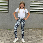 Fitness legíny černobílé