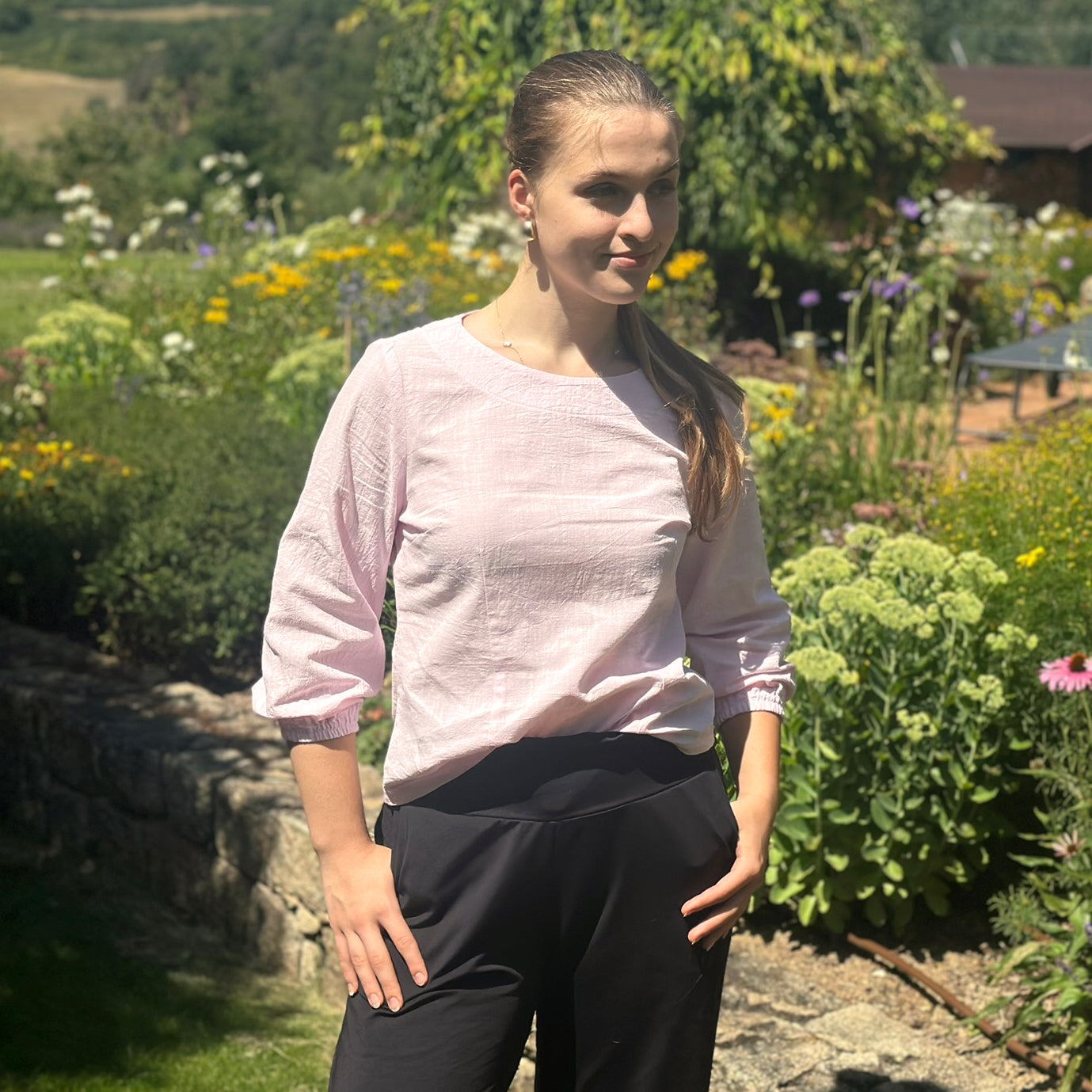 Letní halenka ze lnu