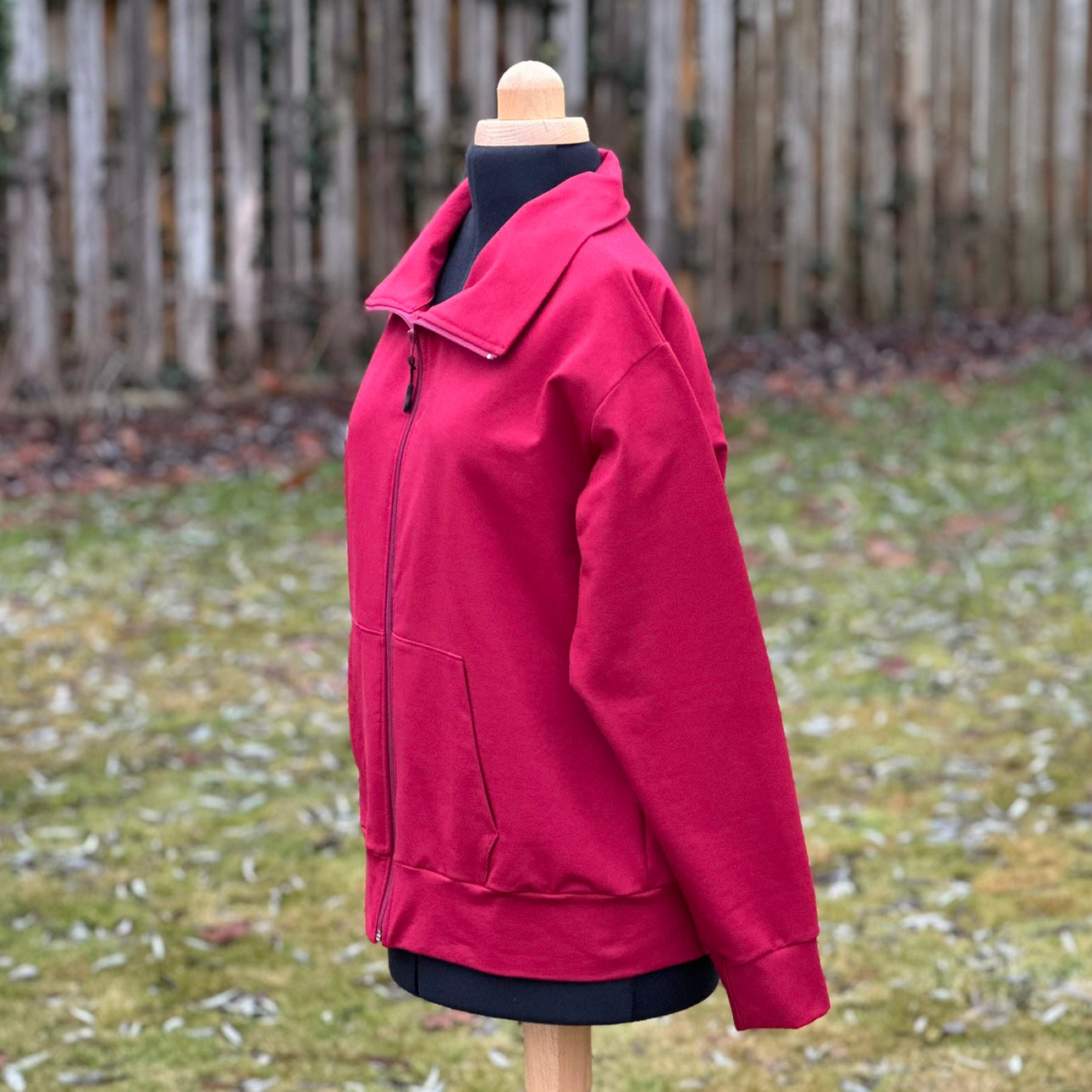 Dámská mikina na zip s kapsami