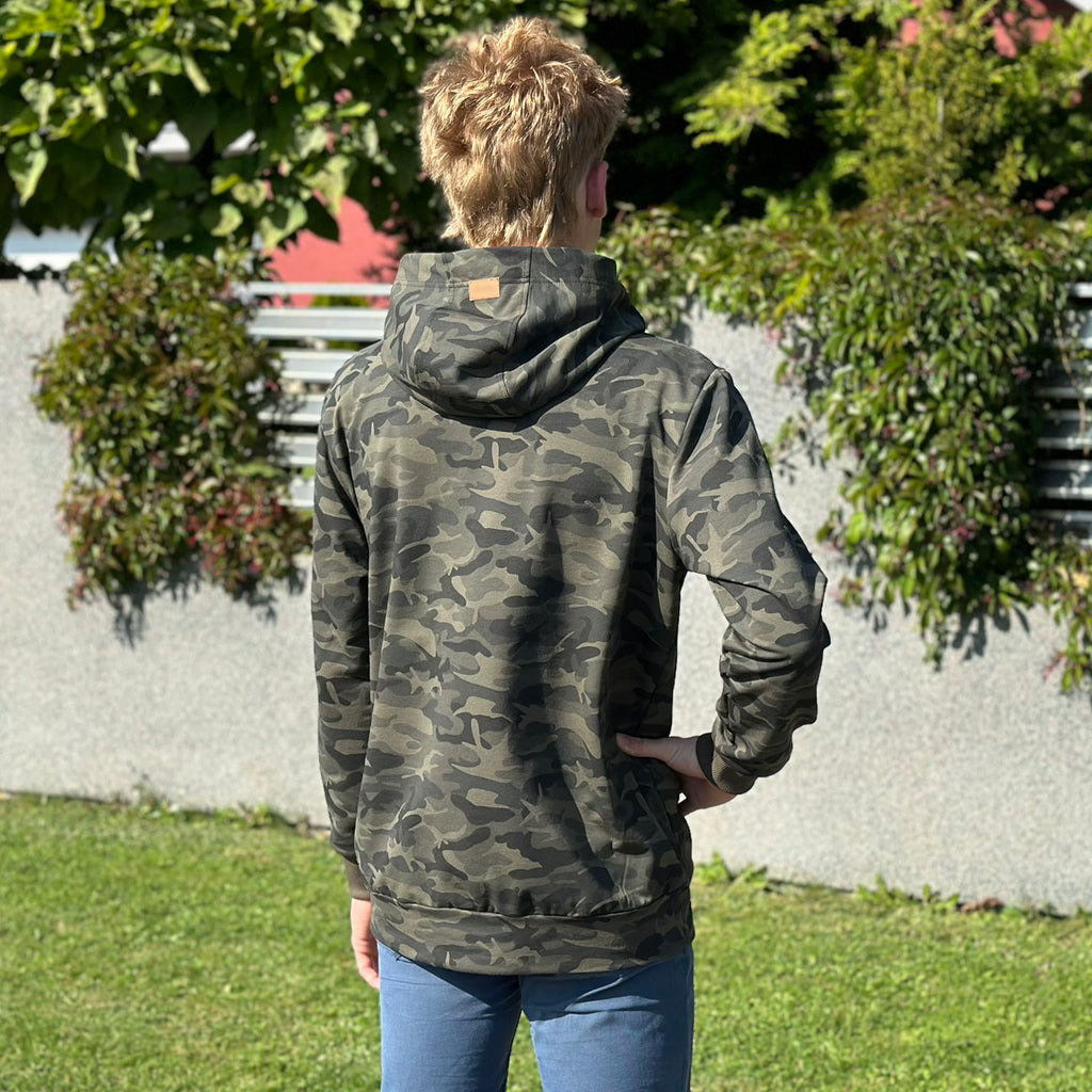 Pánská mikina přes hlavu s kapucí